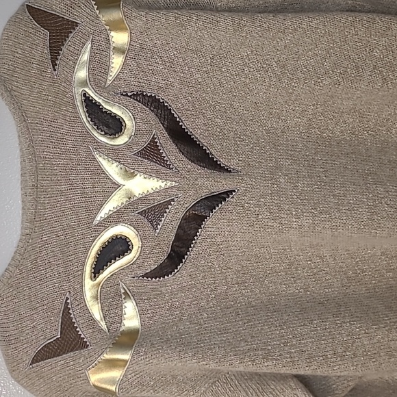 Jessica Womens Vintage Silk and Angora motif sweater Size Large - Picture 2 of 7